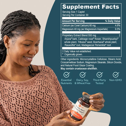 ruved Carditone, BP Formula, Arjuna, Calcium, and Magnesium, 30 Caplets