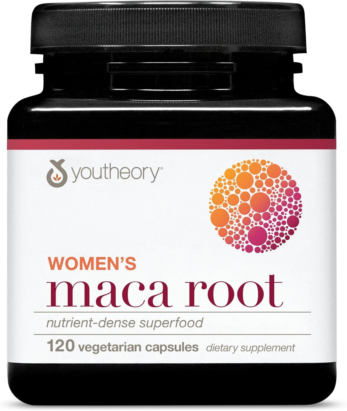 Youtheory Women’s Maca Root - 120 Vegan Capsules (60 Day Supply) - Gelatinised Peruvian Yellow Maca for Energy, Hormone Balance & Menopause Support - Adaptogen Blend for Stress - Gluten-Free - görsel 1