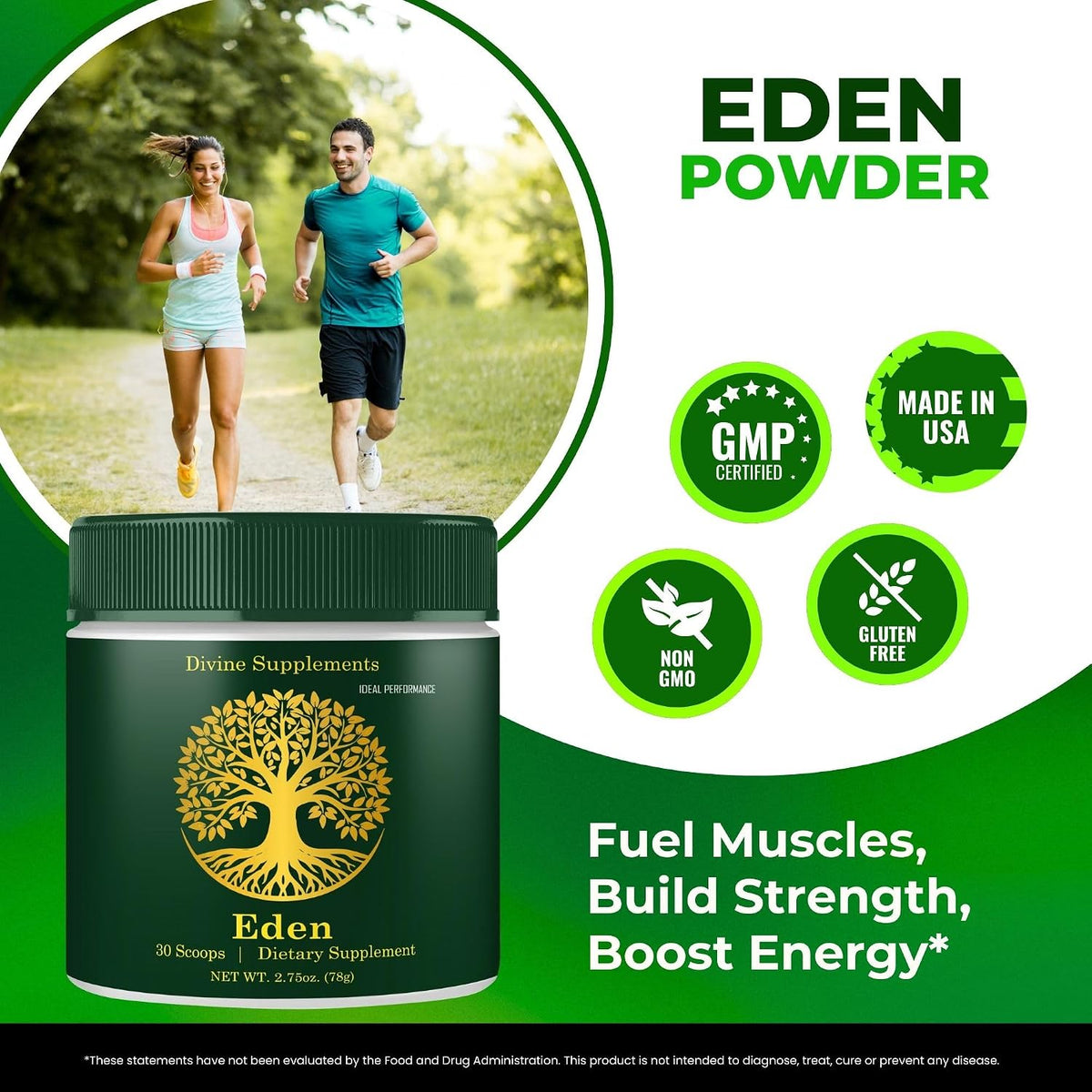 Eden Powder - Official Eden Energy Supplement Powder - Maximum Strength, All-Natural Overall Health, Energy and Immune Support (5 Pack) - görsel 4