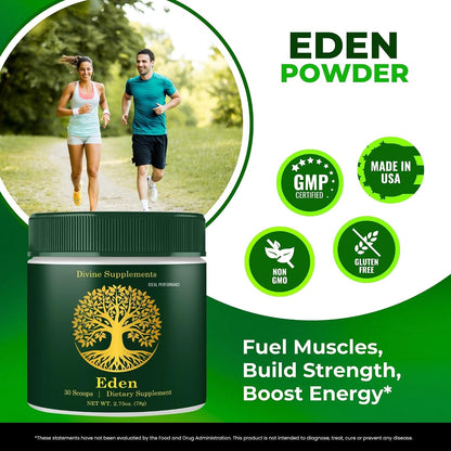 Eden Powder - Official Eden Energy Supplement Powder - Maximum Strength, All Natural Overall Health, Energy and Immune Support, EdenPowder Advanced Formula Reviews (1 Pack)