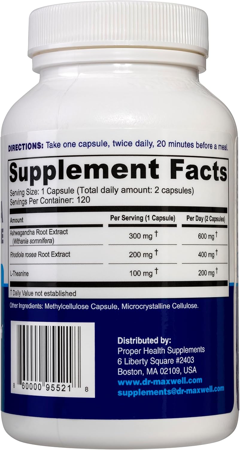 Dr. Maxwell Cortisol Manager Supplement – 120 Capsules - görsel 2