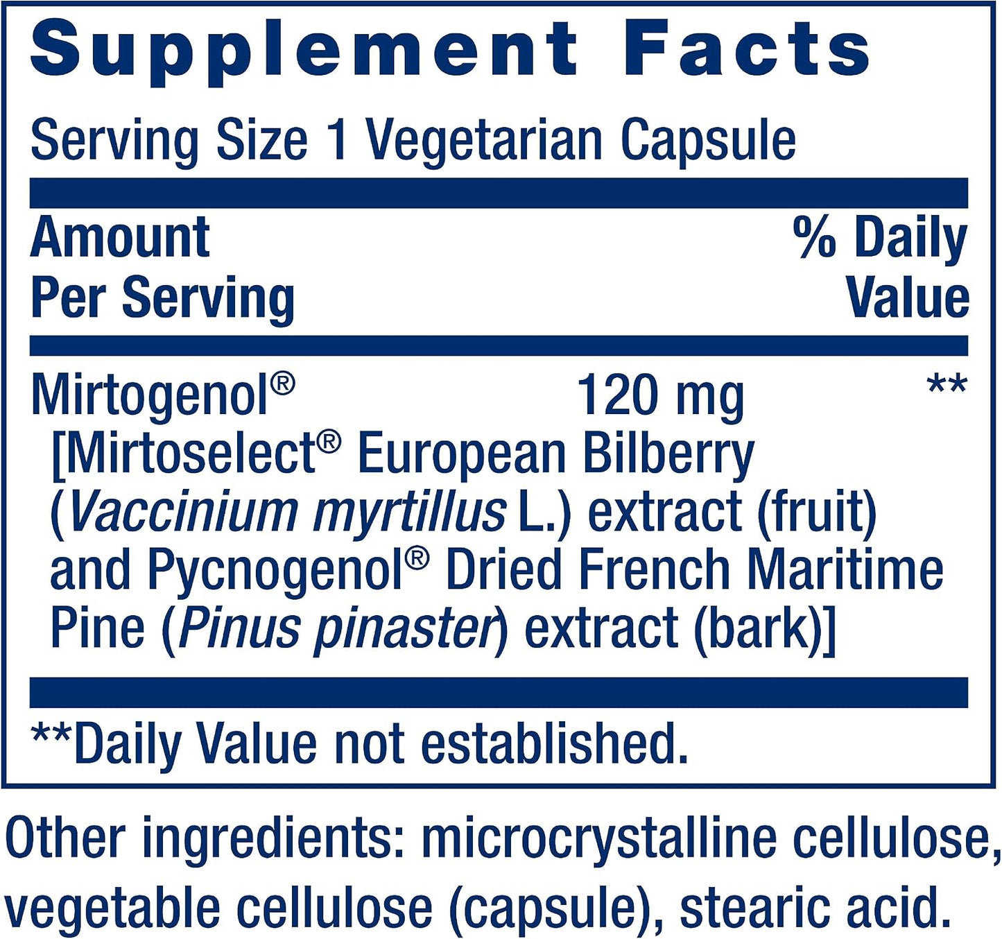 Life Extension Eye Pressure Support with Mirtogenol - Eye Health Supplement for Healthy Eye Pressure - with French Maritime Pine Bark - Gluten-free, Vegetarian, Non-GM - 30 Capsules - görsel 3
