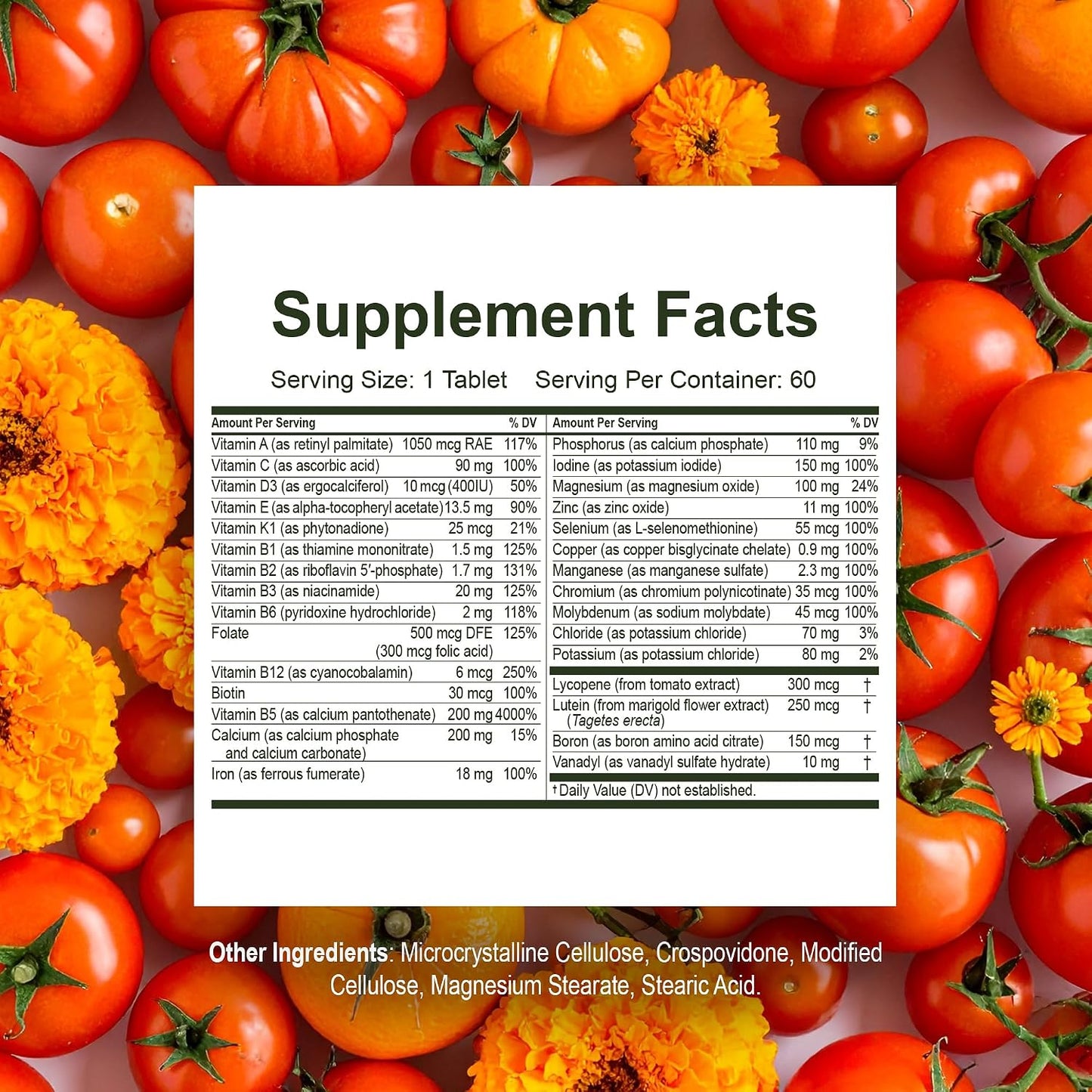 Noor Vitamins Halal Multivitamin for Women and Men, 60 Tablets (2-Month Supply) - görsel 2