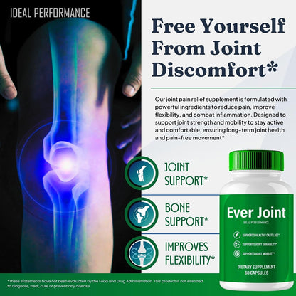 Ever Joint Supplements Capsules – Extra Strength Joint Support (60 Capsules)