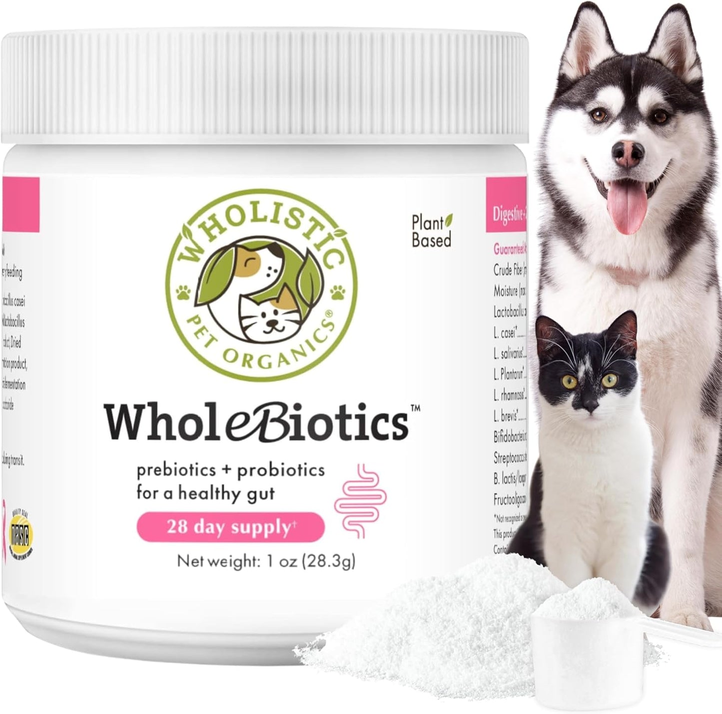 WholeBiotics Daily Dog Probiotics – Digestive Health & Immune Support (28g, 28 Scoops) - görsel 1