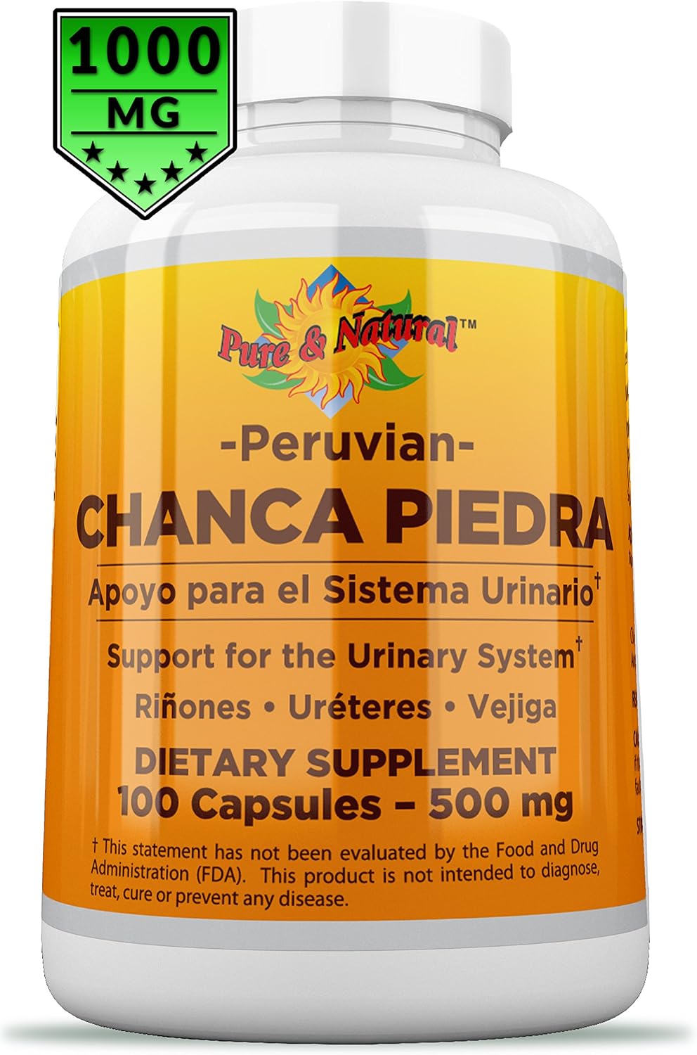 Chanca Piedra 500 mg, 100 Count - Stone Breaker Supplement, Peruvian Raw Material - görsel 4