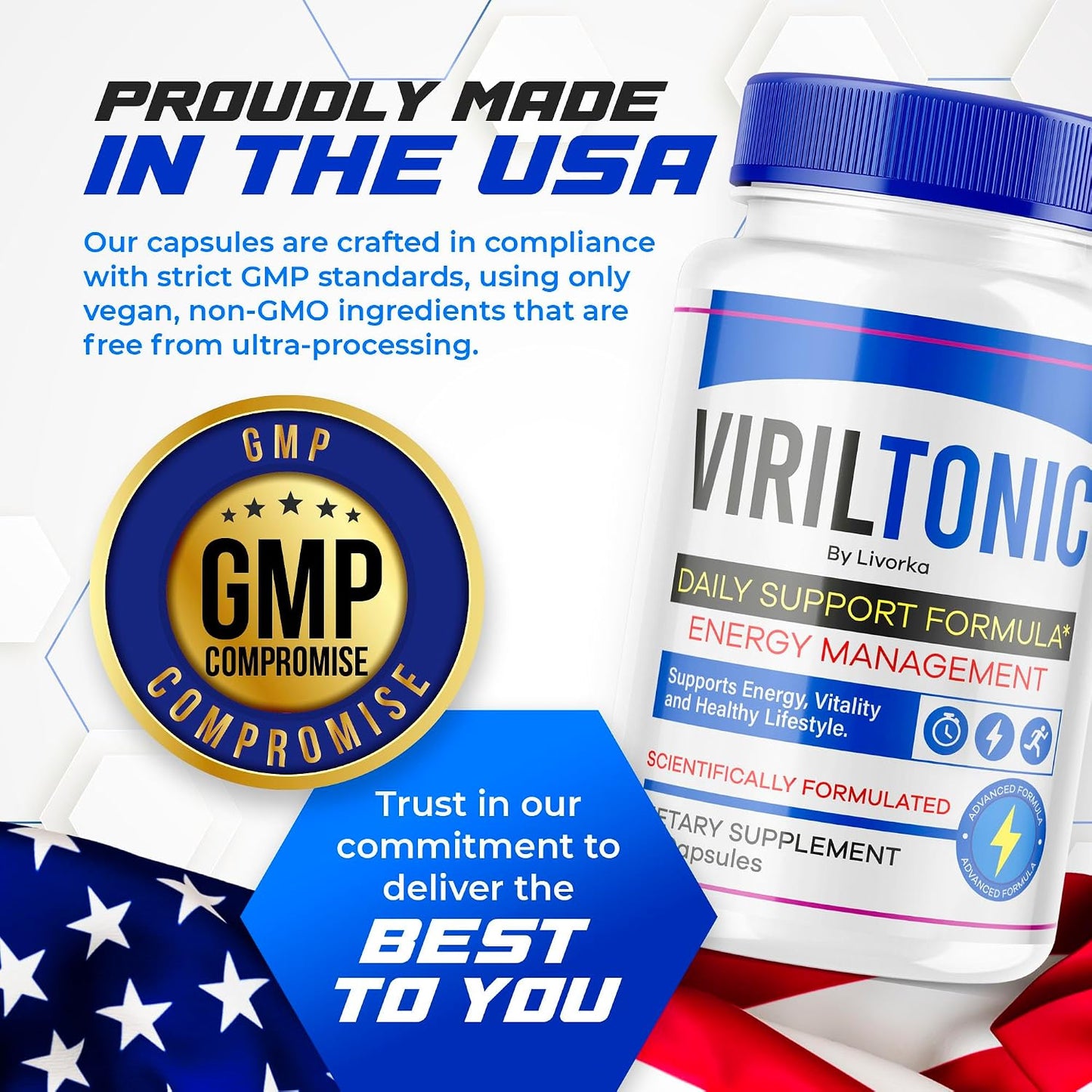 Viriltonic Advanced Support Formula Capsules - 5 Pack (300 Capsules) - görsel 5