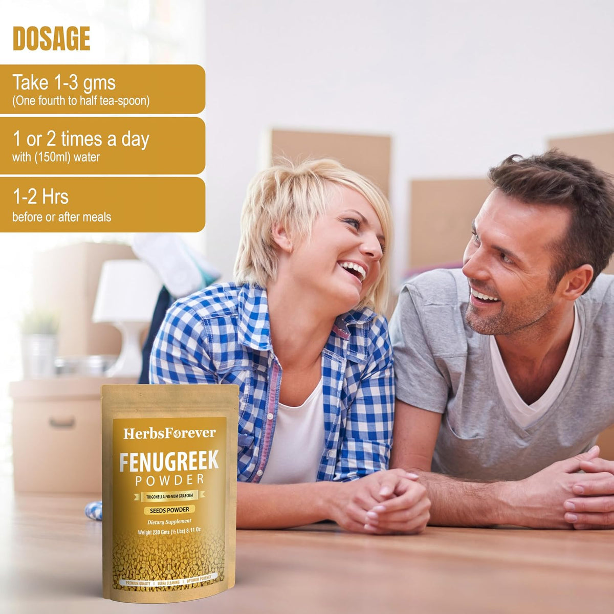 HerbsForever Fenugreek Powder (Seeds) - 230g - görsel 4