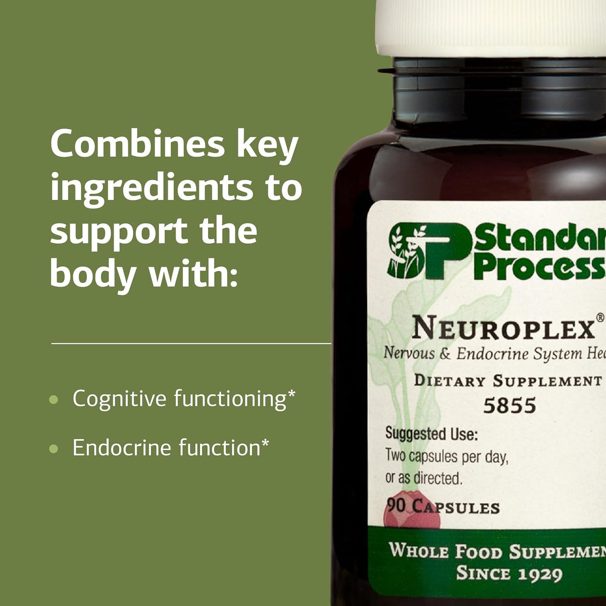 Standard Process Neuroplex – Nervous and Endocrine System Support – 90 Capsules - görsel 4