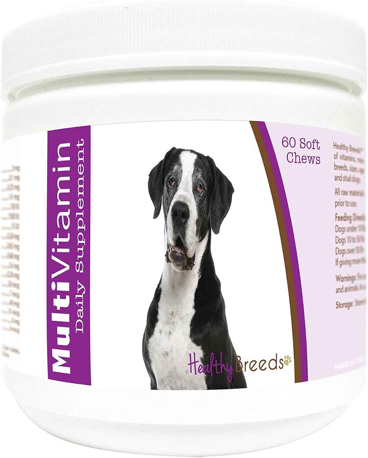 Healthy Breeds Great Dane Multivitamin Soft Chews, 60 Chews - görsel 1