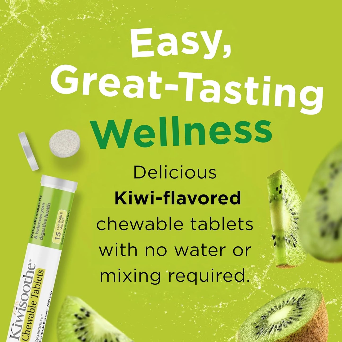 AFT Pharmaceuticals KiwiSoothe Digestive Wellness Supplement, 30 Chewable Tablets - görsel 6