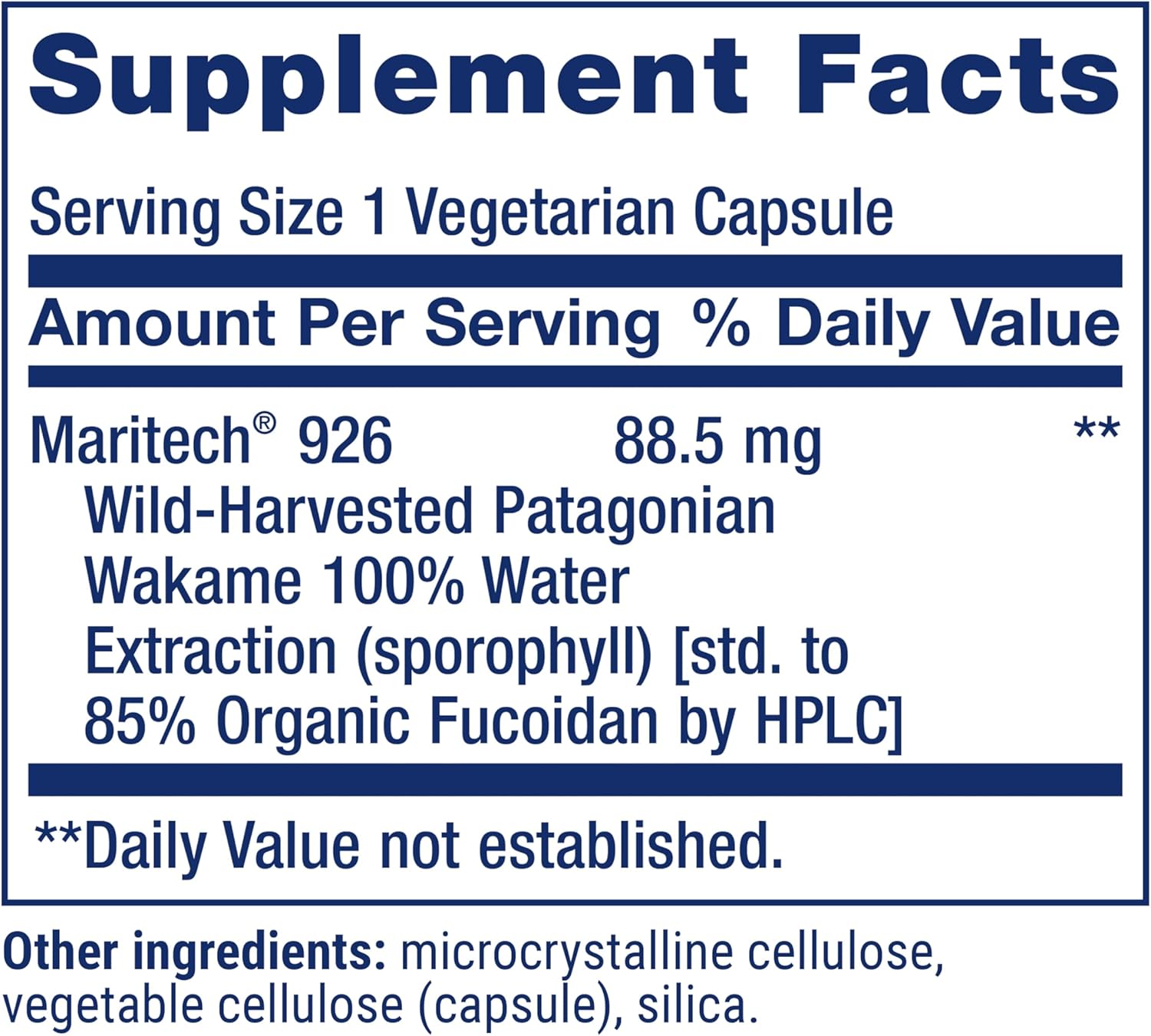 Life Extension Optimised Fucoidan with Maritech® 926, 60 Capsules - görsel 3