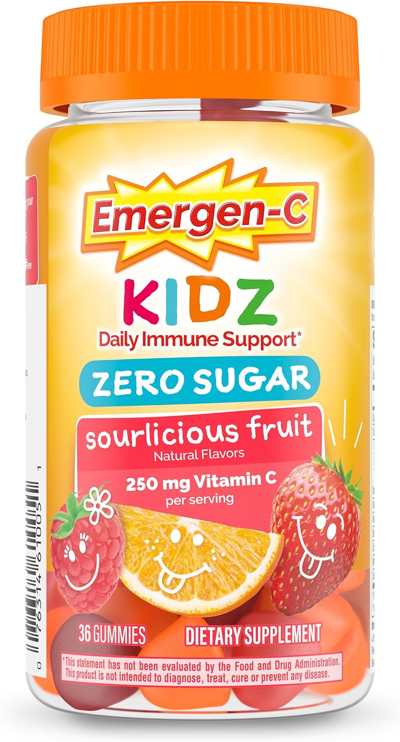 Emergen-C Zero Sugar Immune Support Kidz Gummies – 36 Count - görsel 1