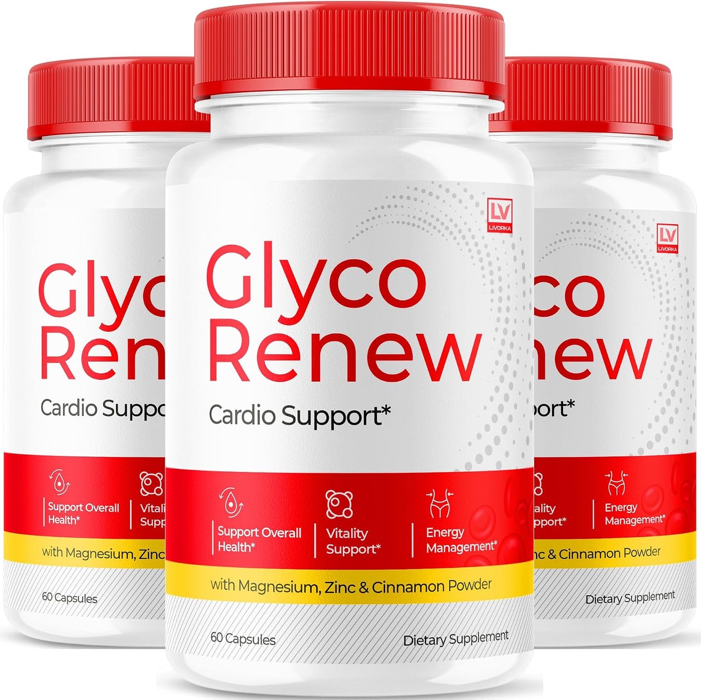Glyco Renew Capsules – Blood Support Supplement (3 Pack, 270 Capsules) - görsel 1