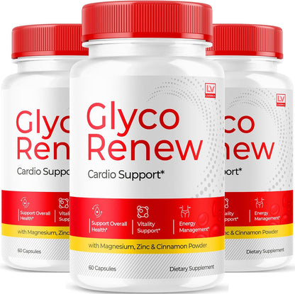 Glyco Renew Capsules – Blood Support Supplement (3 Pack, 270 Capsules)