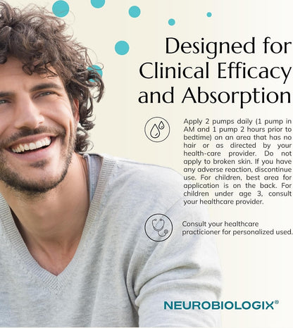 Neurobiologix Methylation Pro Topical for Men and Women - Bioactive B Vitamin Cream with Methylfolate, B6, B12, D3 & K1 - Supports Cellular Energy, Methylation & Nervous System Health - 2 Oz (120 Pumps)
