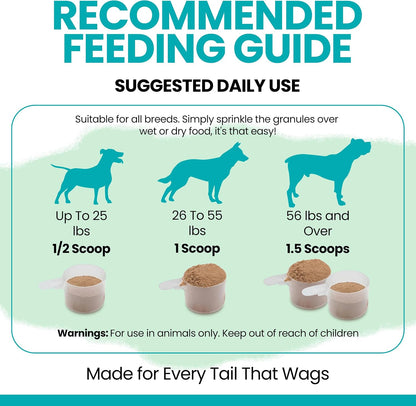 Kelp Supplement for Dogs - 16 oz Powder with Spoon - Thyroid, Dental & Skin Support - Made in the USA
