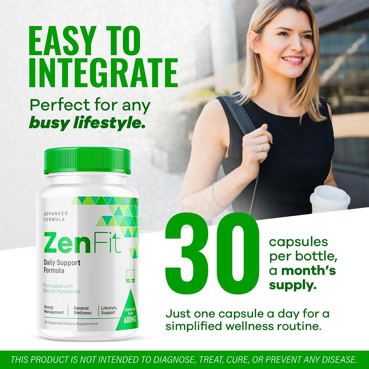 (2 Pack) Zenfit Capsules, Zenfit Supplement, Zenfit Capsules, Zenfit Natural Supplements, ZenFit, Zenfit Advanced Formula, 60 Capsules for 2 Months - görsel 3