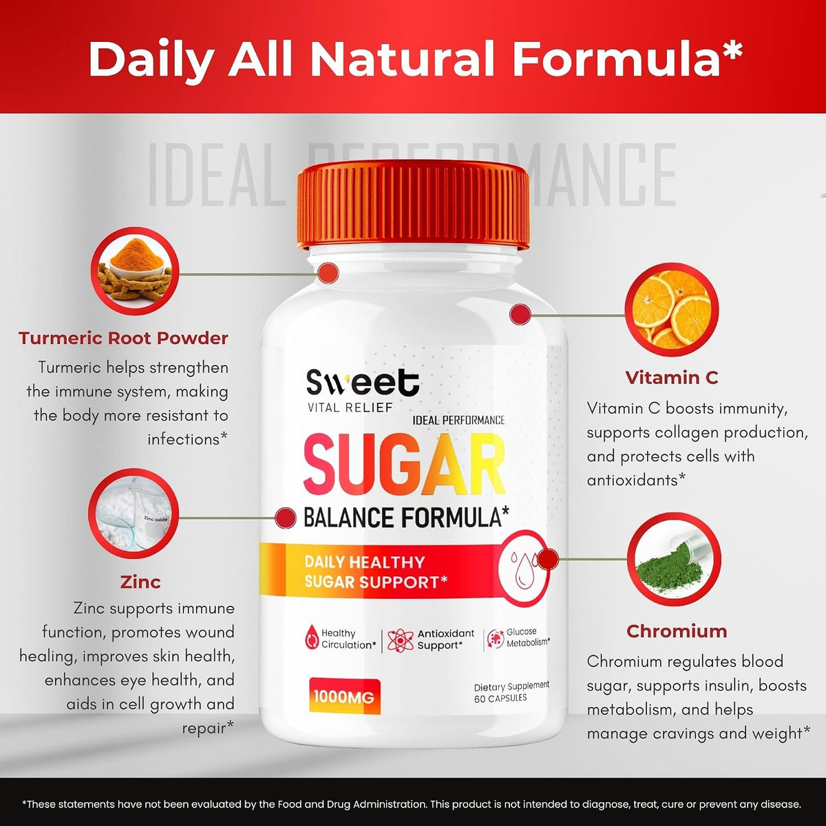 Sweet Vital Relief Blood Balance Formula - Official Blood Formula Support Food Supplement Capsules (5 Pack) - görsel 7
