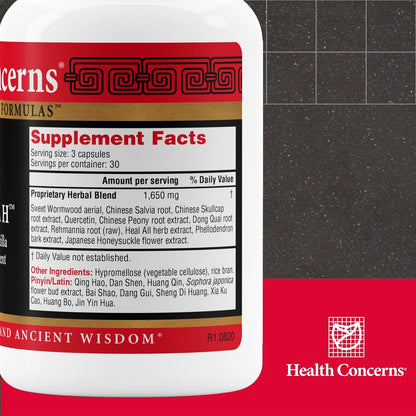 Health Concerns Formula H – Blood Circulation & Vascular Support – 90 Capsules