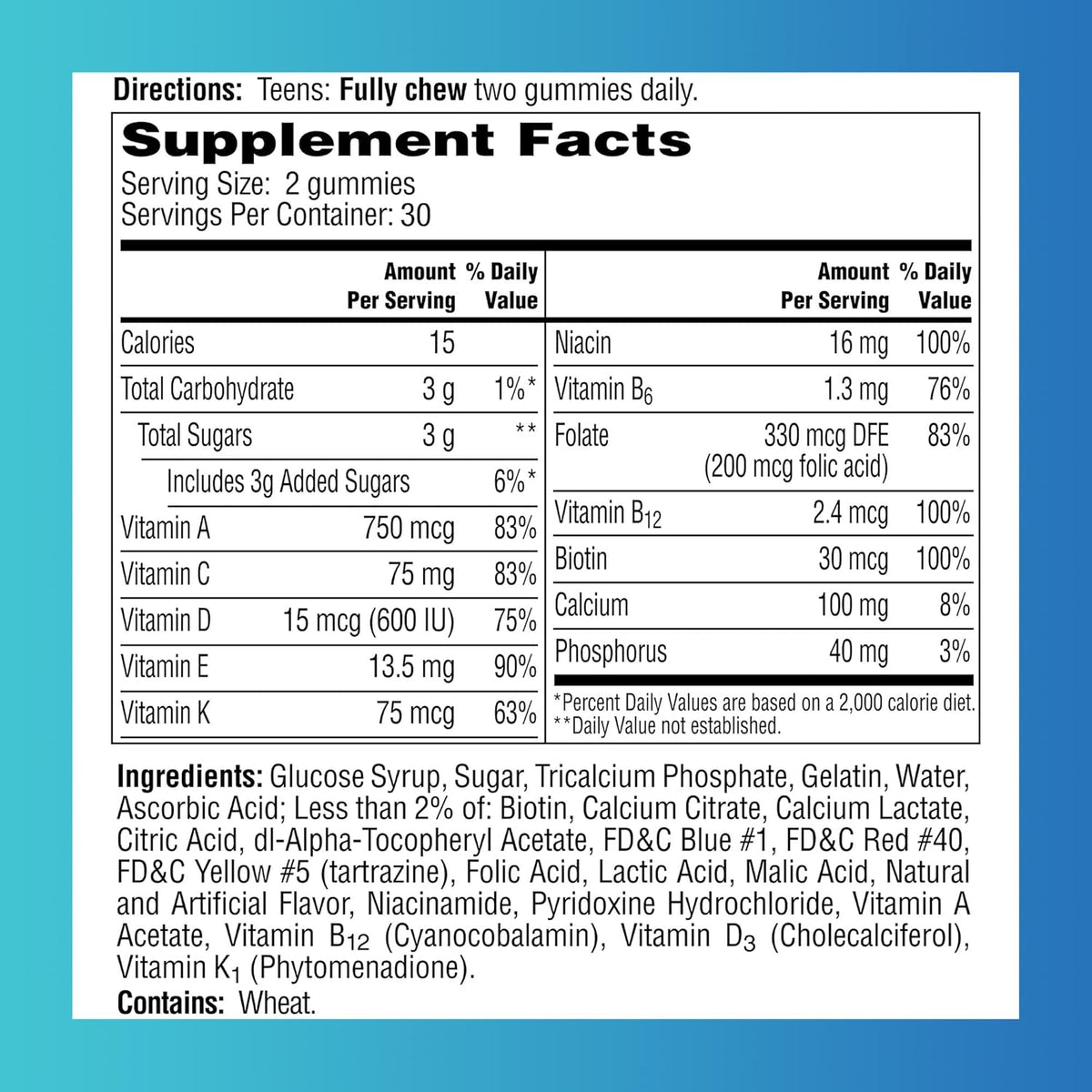 One A Day Teen for Him Multivitamin Gummies - görsel 2