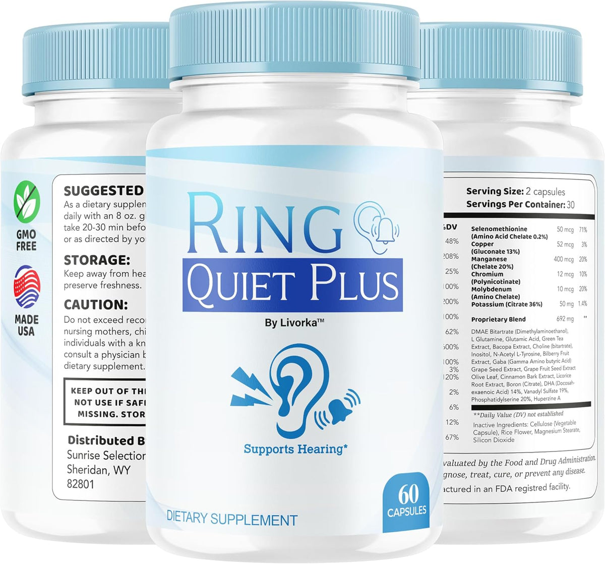 Ring Quiet Plus Capsules (300 Count, 5-Month Supply) - görsel 4