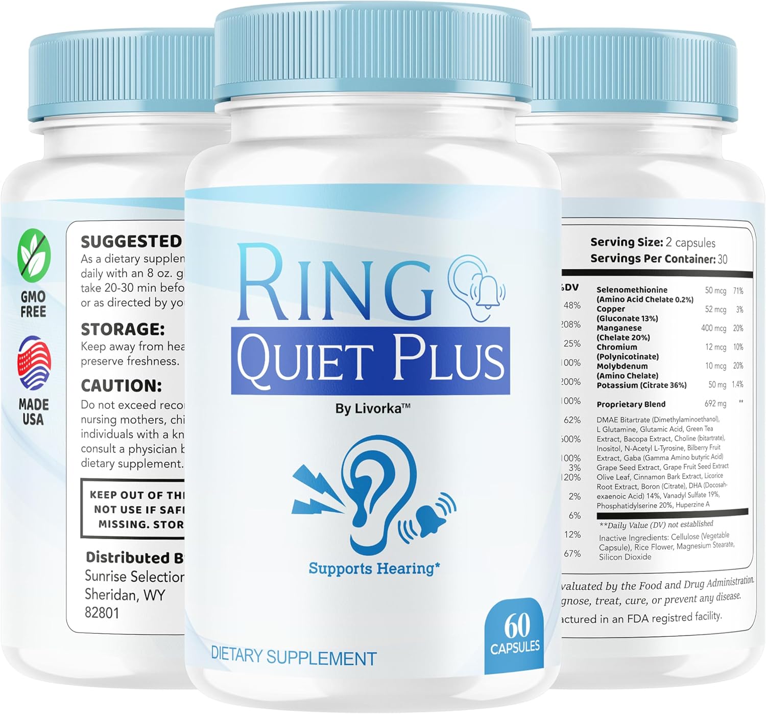 Ring Quiet Plus Capsules (300 Count, 5-Month Supply) - görsel 4