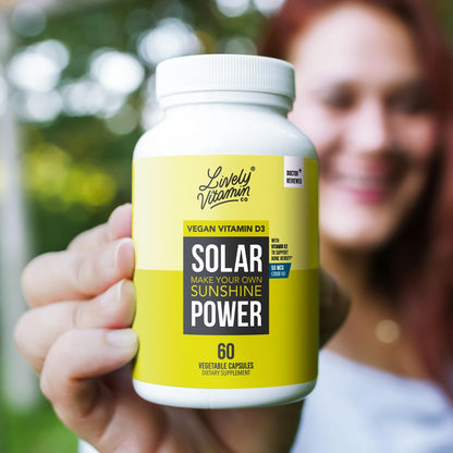 Lively Vitamin Co. Solar Power Vitamin D3 2000 IU with Vitamin K2 (MK-7), 60 Capsules