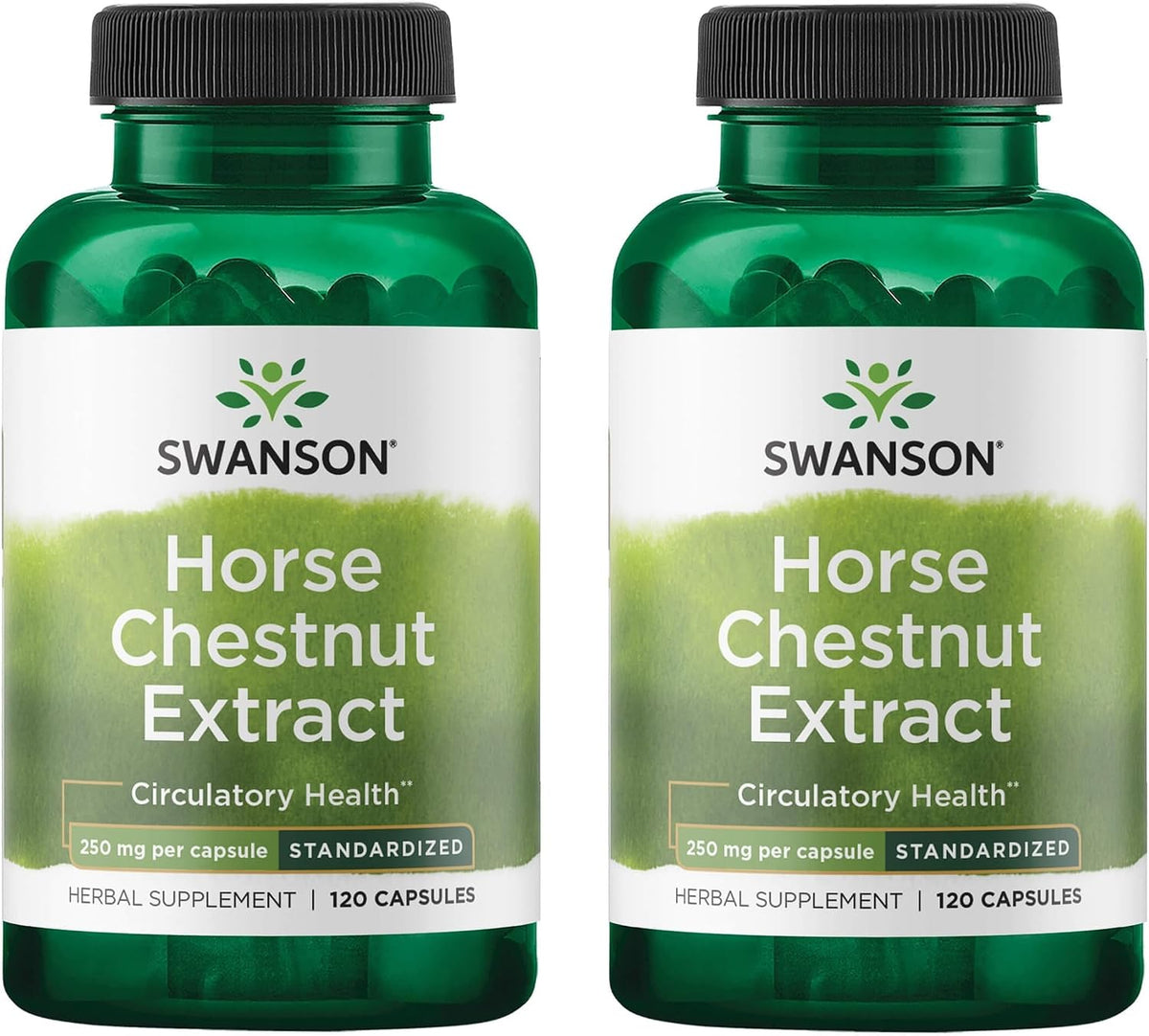 Swanson Horse Chestnut 22% Aescin (Standardised) 250 mg, 120 Capsules (2 Pack) - görsel 1