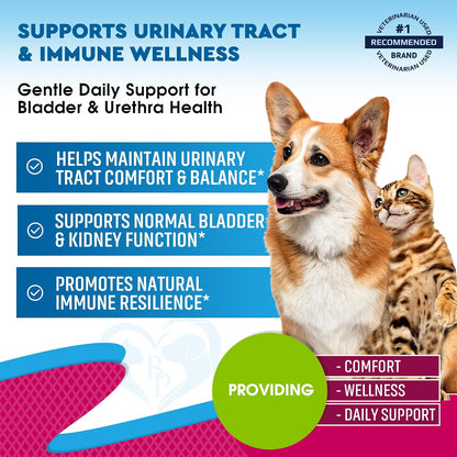 Cat & Dog Urinary Tract Support Drops with Cranberry & D-Mannose – Kidney & Bladder Health – Natural UTI Remedy for Pets