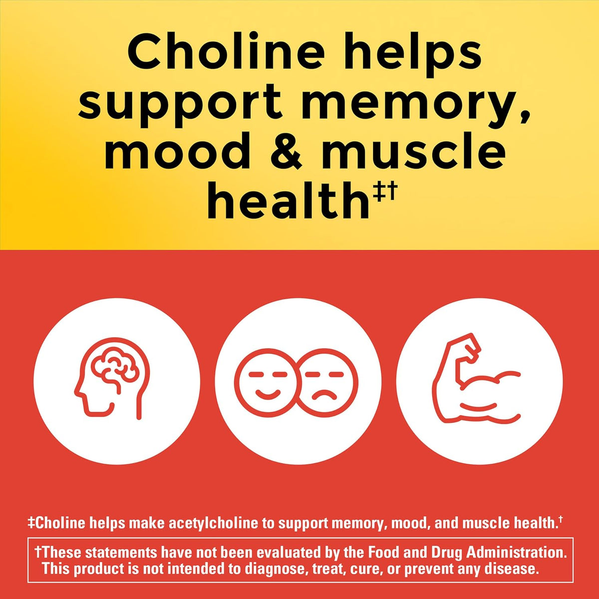 Nature Made Extra Strength Choline 800 mg, 60 Capsules - görsel 3