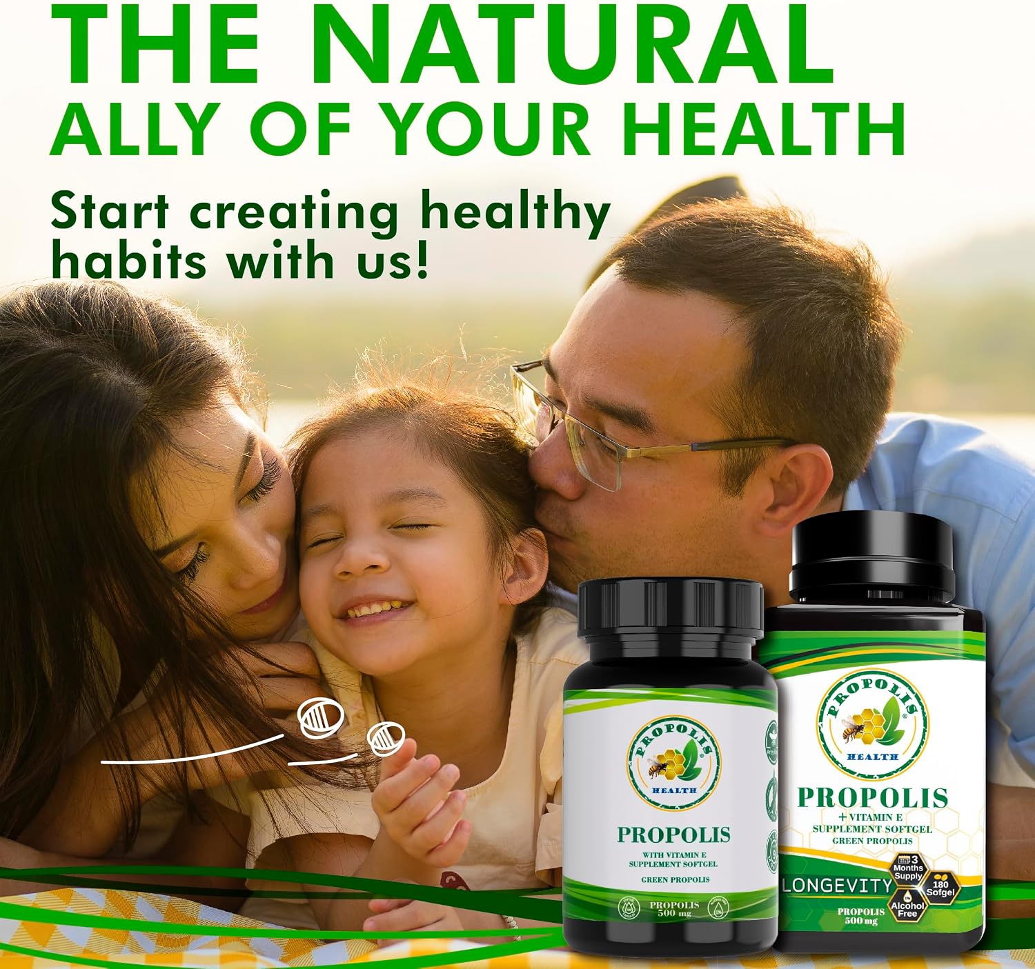 Propolis Health Propolis Capsules 1000mg with Vitamin E – 100 Capsules - görsel 9