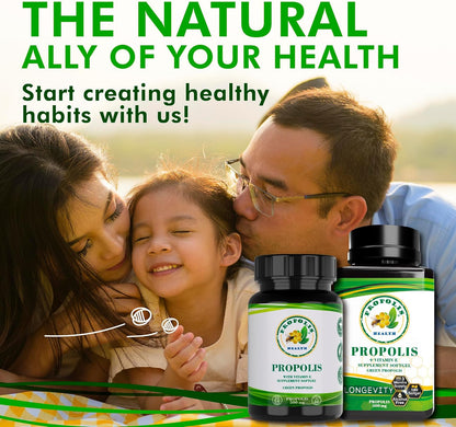 Propolis Health Propolis Capsules 1000mg with Vitamin E – 100 Capsules