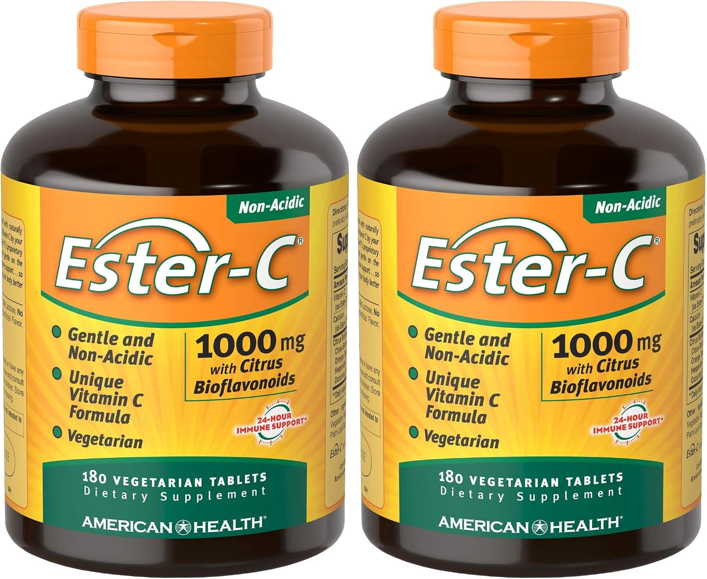 American Health Ester-Vitamin C with Citrus Bioflavonoids 1000mg, 180 Veg Tabs - görsel 10
