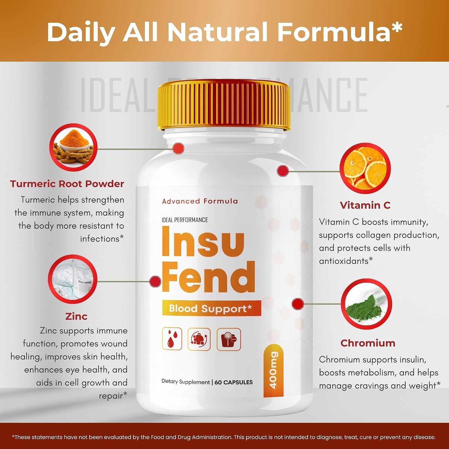 Insufend Blood Support Capsules - Maximum Strength, All-Natural Support for Healthy Circulation & Stable Levels (3 Pack) - görsel 6