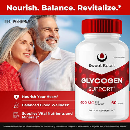 Sweet Boost Glycogen Support Capsules – Maximum Strength Advanced Formula (2 Pack)