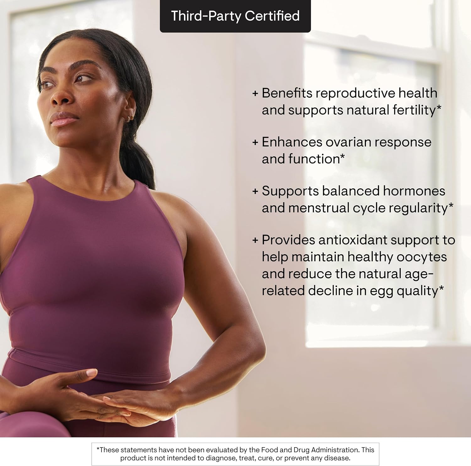 THORNE Ovarian Care – Women’s Health Supplement with Inositol, CoQ10, Folate & Polyphenols, Mixed Berry, 60 Servings - görsel 5