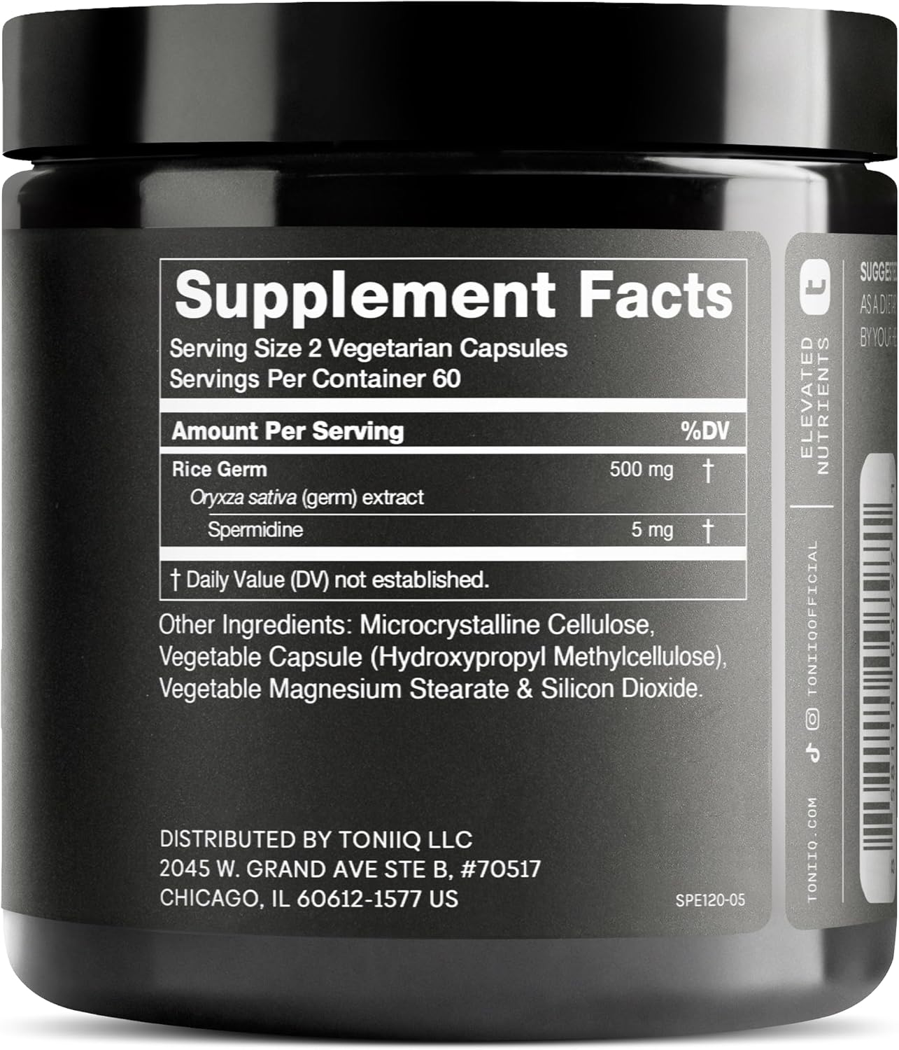 Toniiq Ultra Concentrated 500mg Spermidine Supplement - görsel 2
