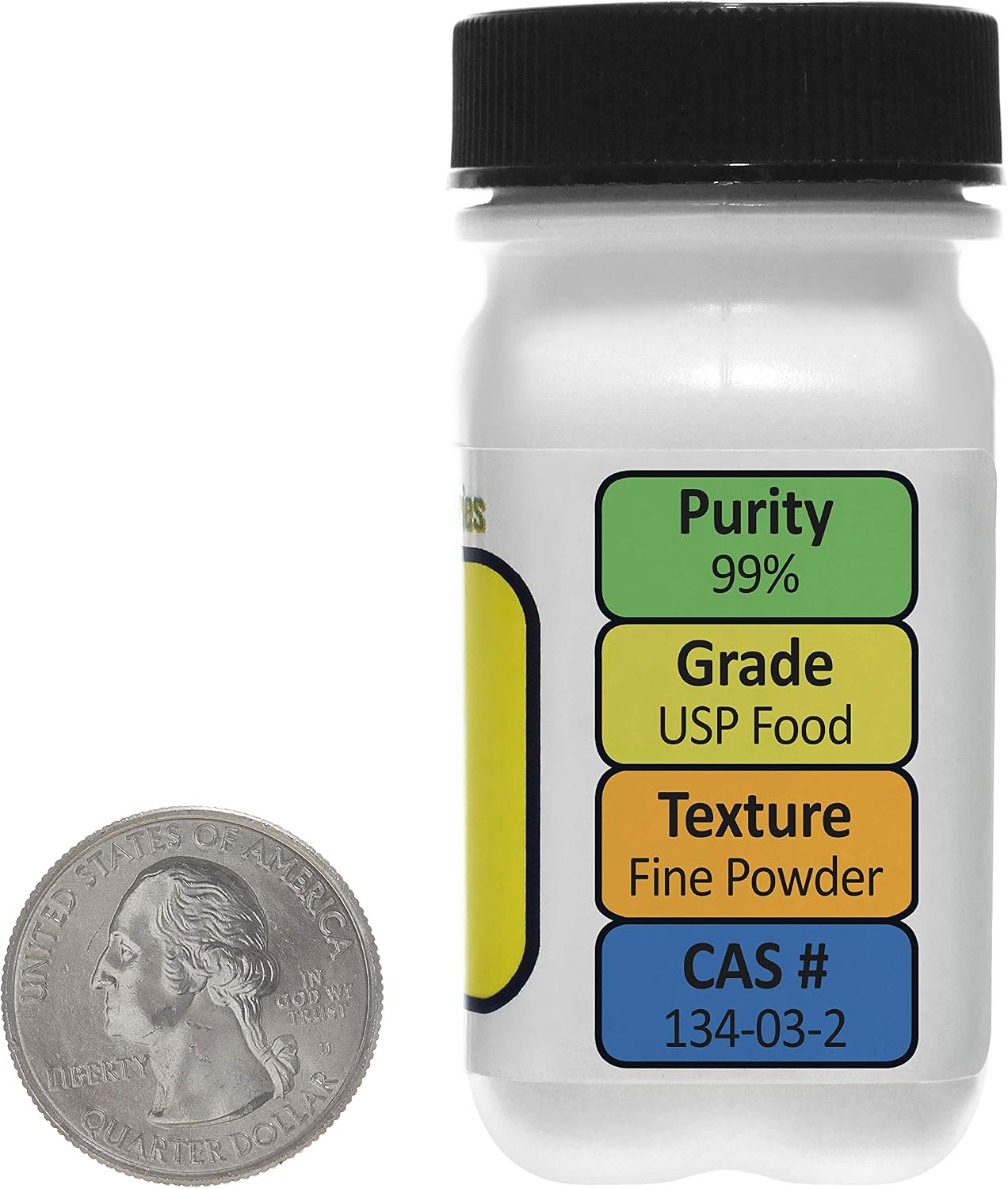 Sodium Ascorbate [C6H7NaO6] 99% USP Food Grade Powder, 57g - görsel 2