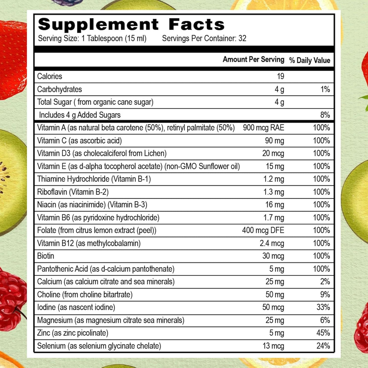 Go Healthy Liquid Multivitamin for Women, Men and Teens | Vegan | High Absorption | Peach Mango Flavour | 32 Servings - görsel 5