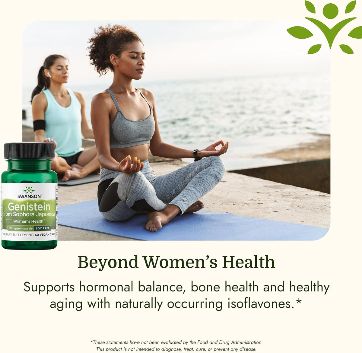 Swanson Soya-Free Genistein 125 mg – Bone & Heart Support (60 Vegan Capsules) - görsel 5