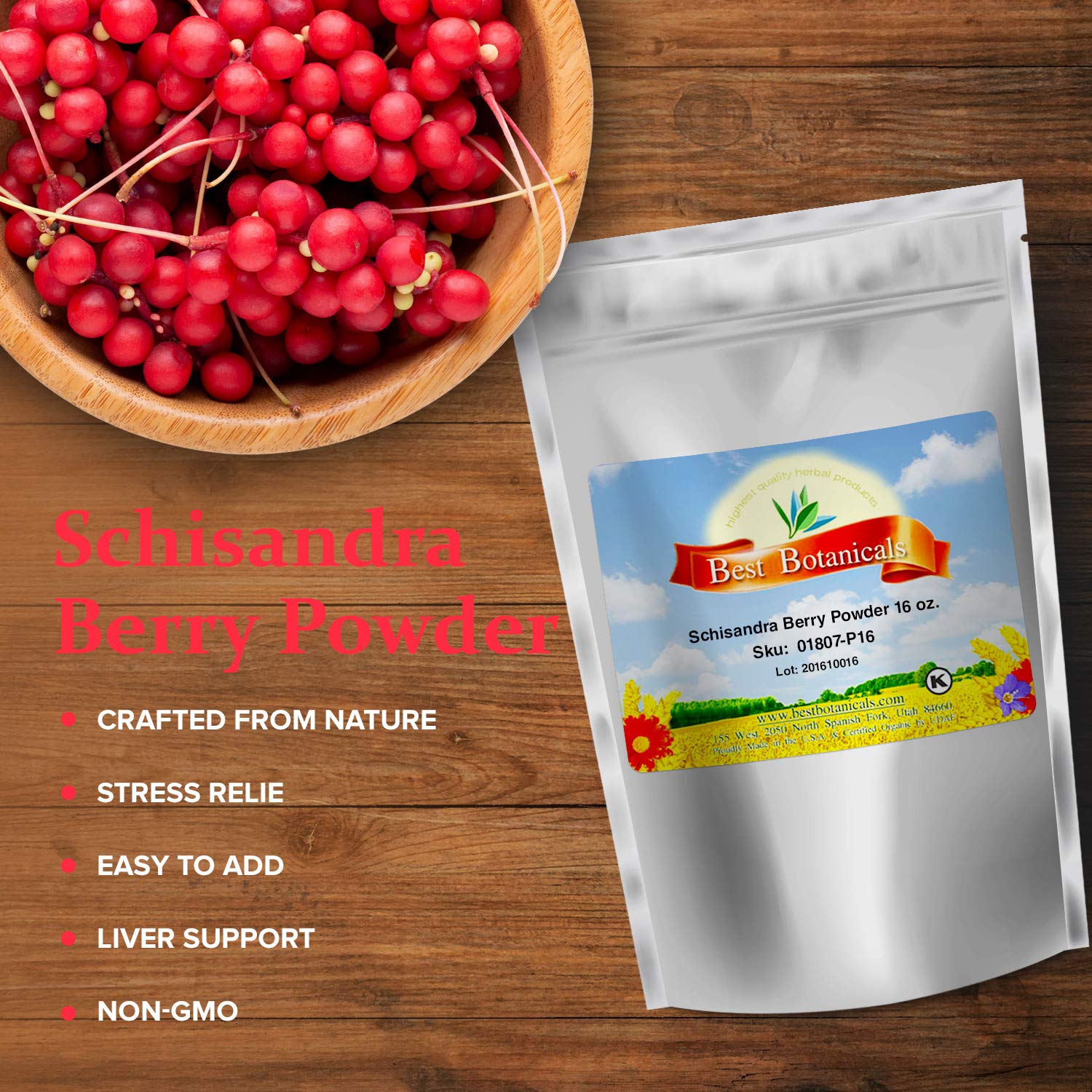 Best Botanicals Schisandra Berry Powder (16 oz) - görsel 2