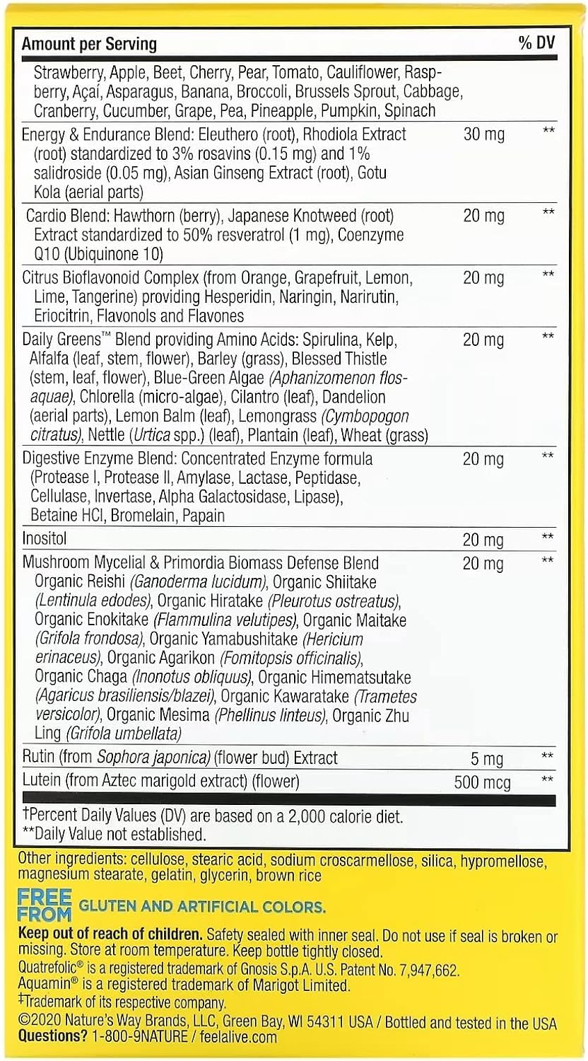 Nature's Way Alive Once Daily Men's Ultra Potency Tablets - 120 Tablets - görsel 3