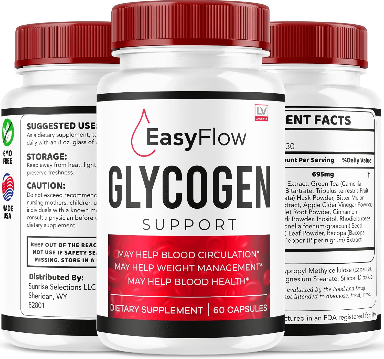 Easy Flow Glycogen Support (2 Pack, 120 Capsules) - görsel 9
