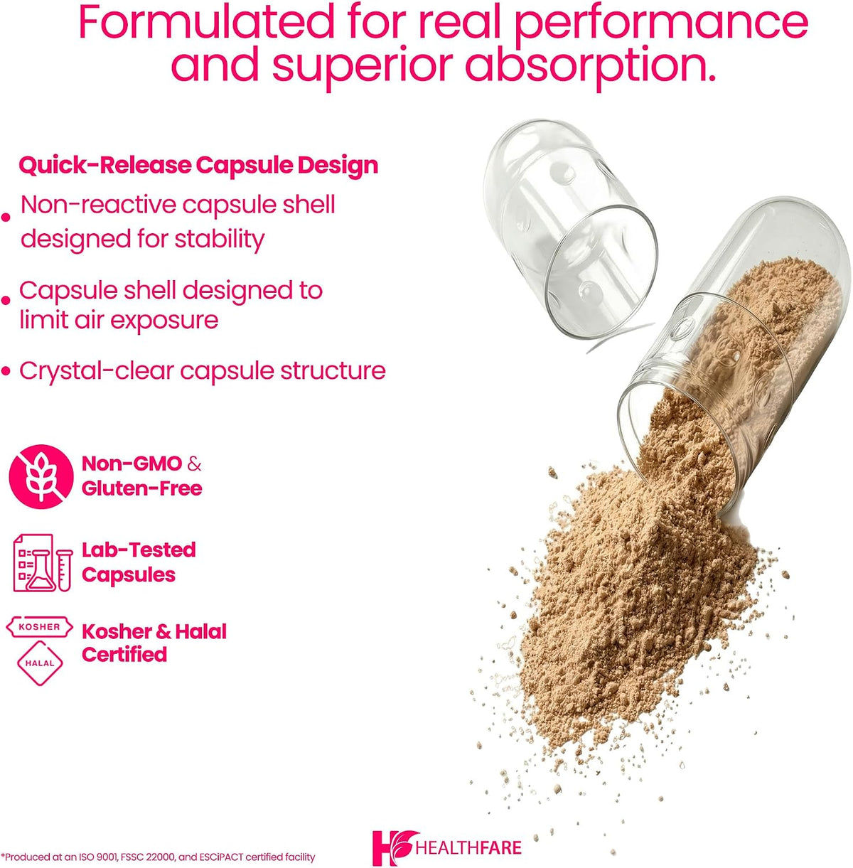 Healthfare Devil's Claw Root Extract 2600mg – 120 Vegan Capsules - görsel 4