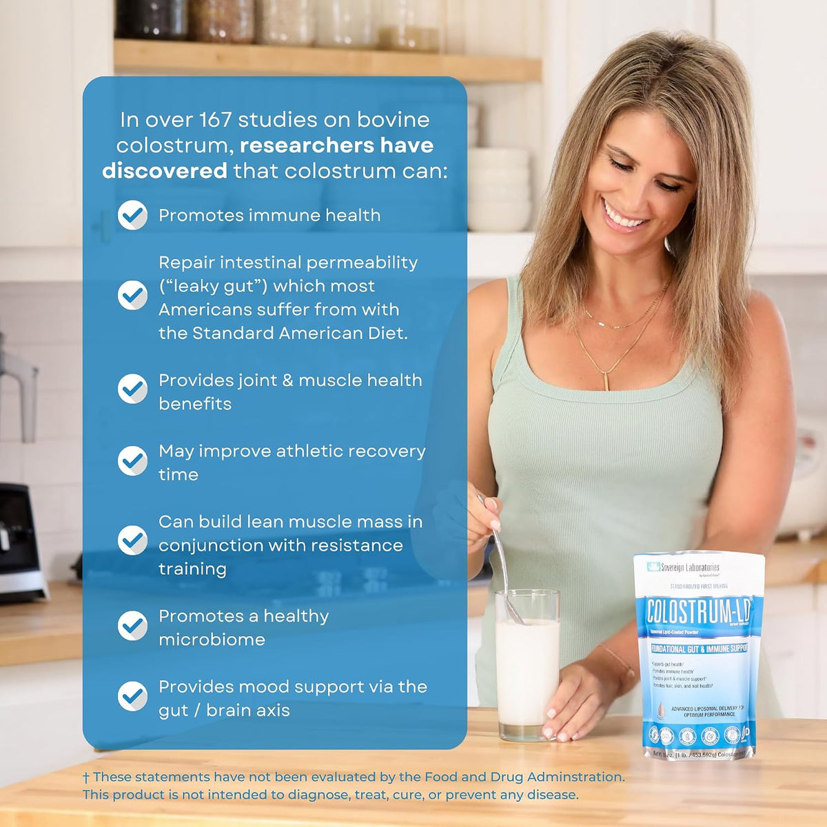 Colostrum-LD Liposomal Delivery Colostrum Powder – Vanilla, 170 g (34 Servings) - görsel 7