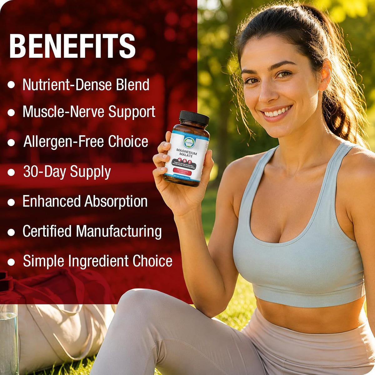 Magnesium Malate Capsules 1350mg – 90 Capsules - görsel 6