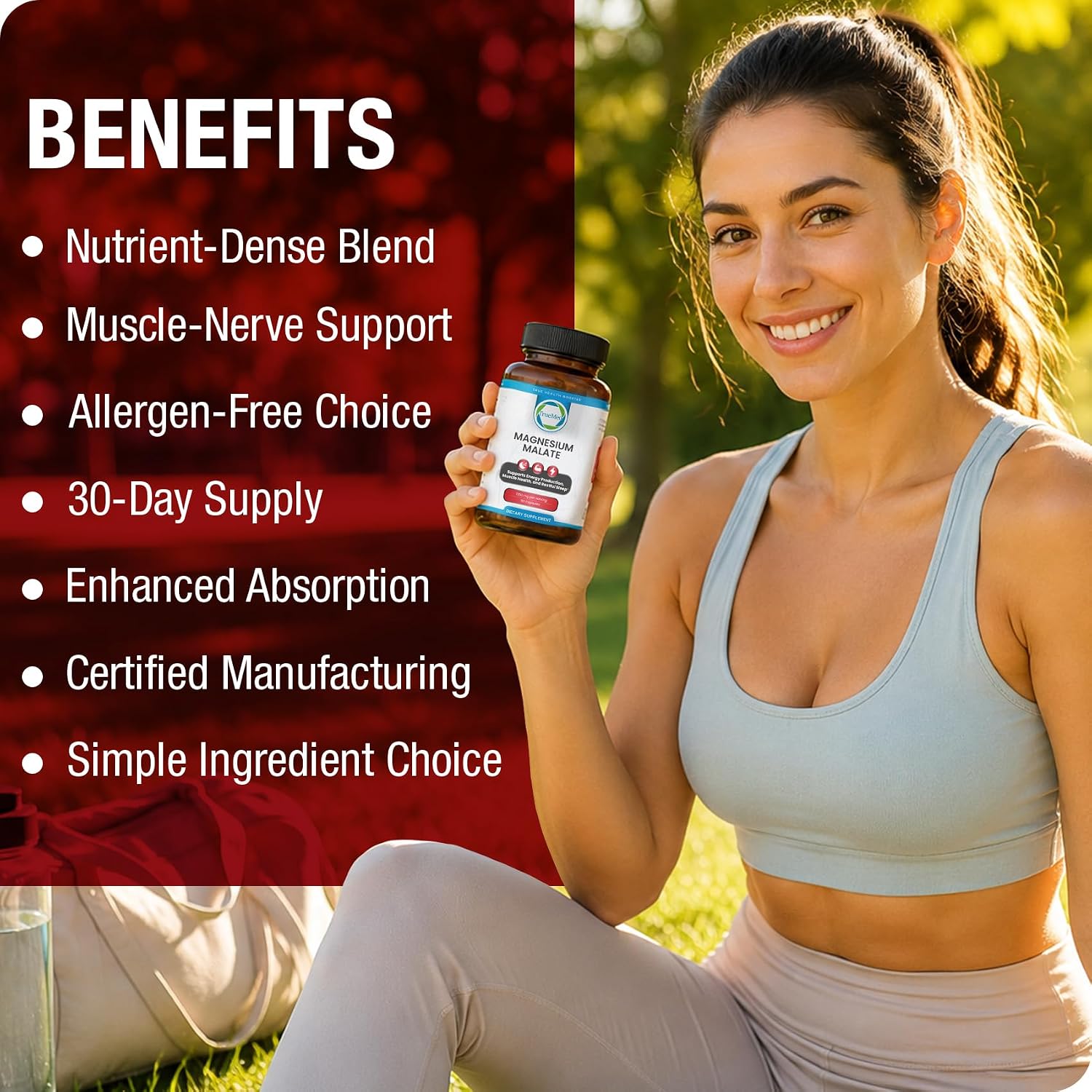 Magnesium Malate Capsules 1350mg – 90 Capsules - görsel 6
