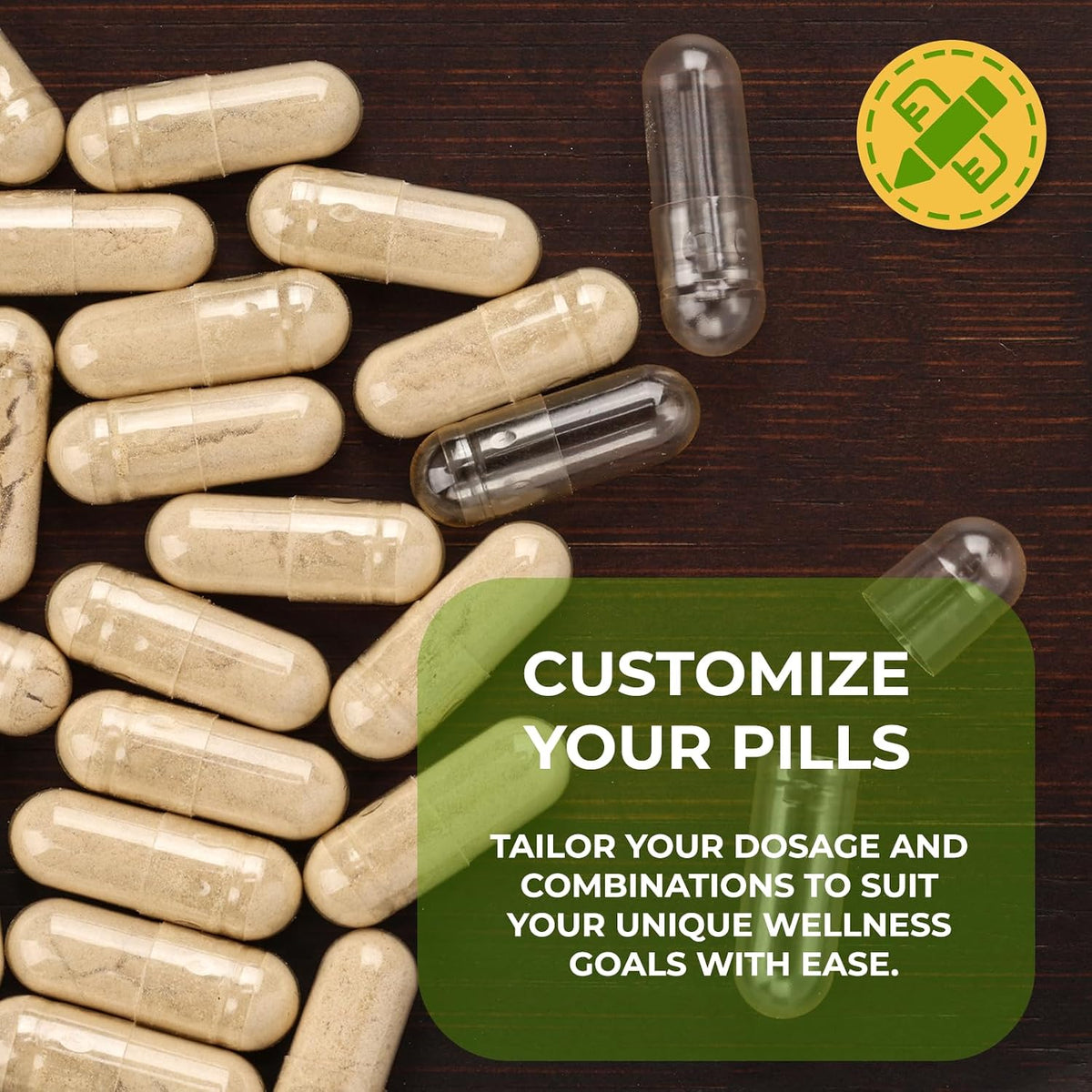 Vegan Capsules Empty Size 00 Separated 5000 Count Clear Vegetable Capsules 00 Veggie Pill for DIY Supplement Filling - görsel 4