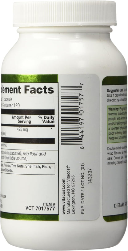 Vitacost Moringa Oleifera 425 mg, 120 Capsules